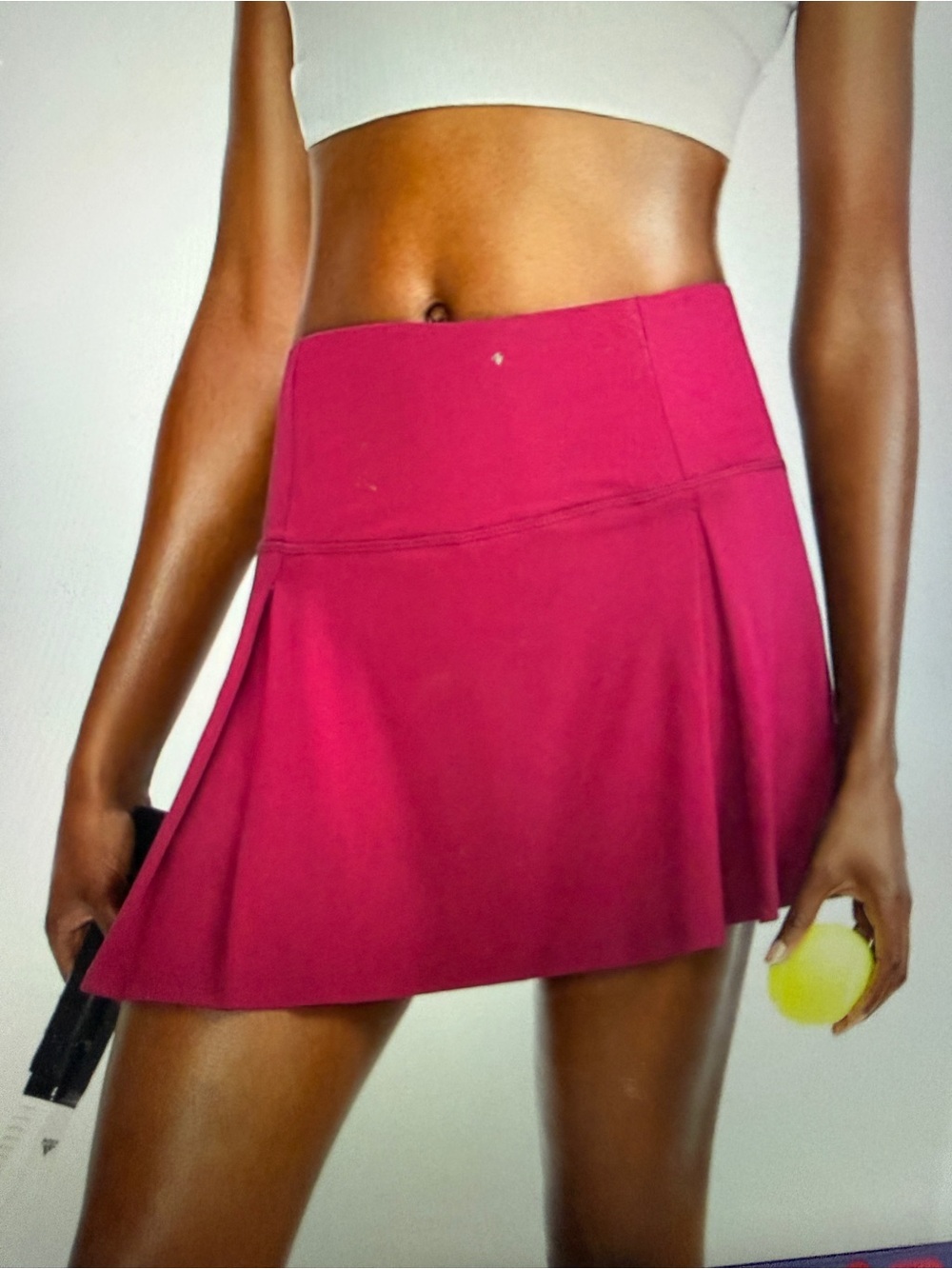 Women’s Deep Pink Pleated Skort Skirt Size M